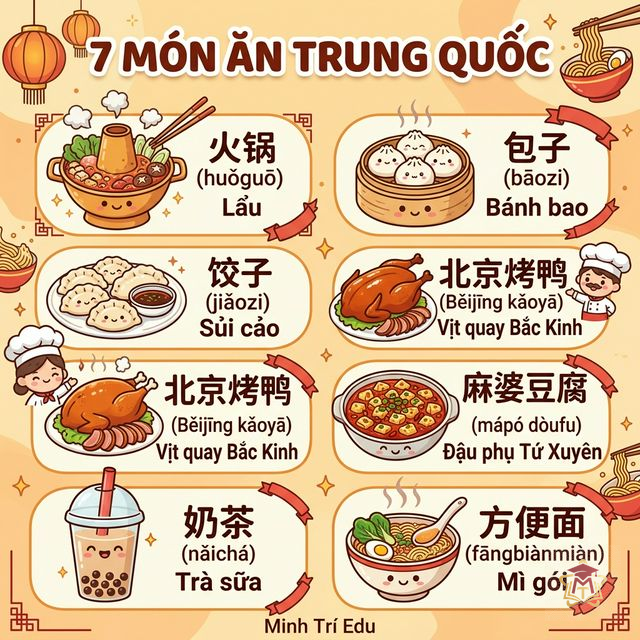 7 Món Ăn Trung Quốc Nổi Tiếng Và Tên Gọi Tiếng Trung Thú Vị