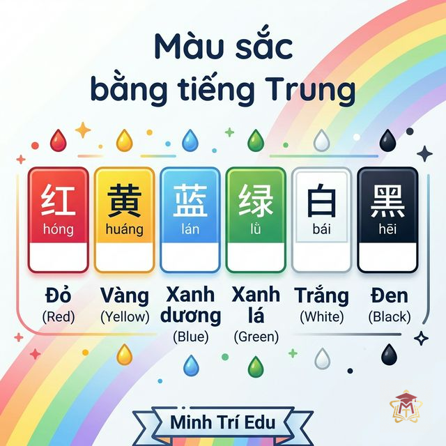 Màu Sắc Bằng Tiếng Trung — Dễ Nhớ Hơn Bạn Nghĩ Nhờ Hán-Việt