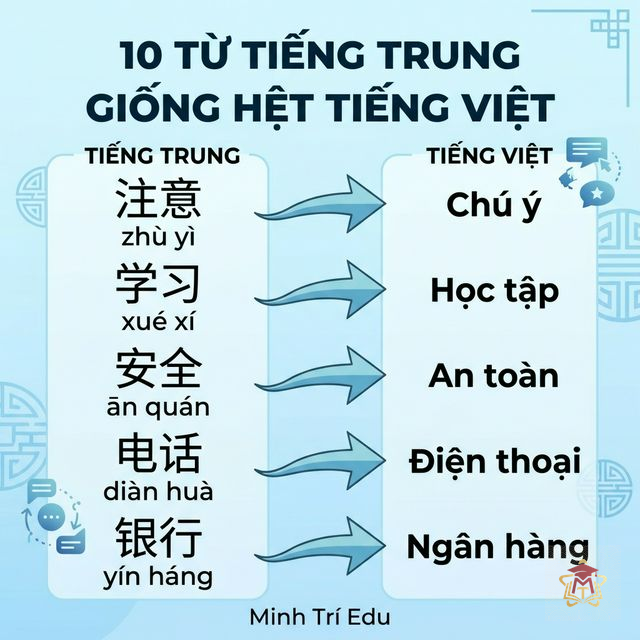 10 Từ Tiếng Trung Đọc Giống Hệt Tiếng Việt — Từ Hán-Việt Thú Vị