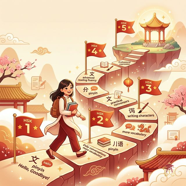 Học Tiếng Trung Bao Lâu Thì Giao Tiếp Được? Lộ Trình Thực Tế Từ 0 Đến HSK 5